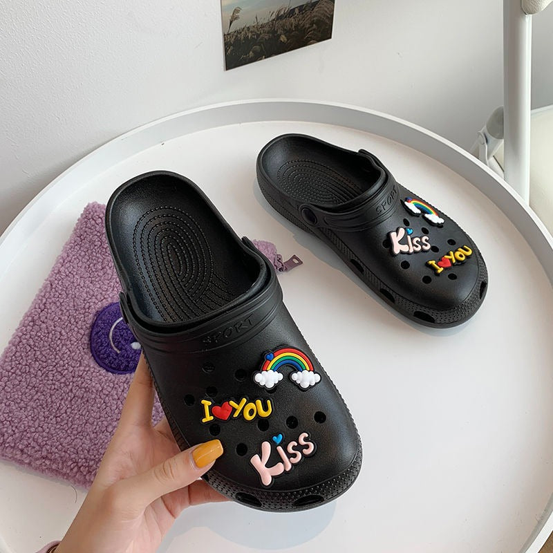 Kawaii Bear & Strawberry Summer Slippers - Non-Slip Comfort Slides