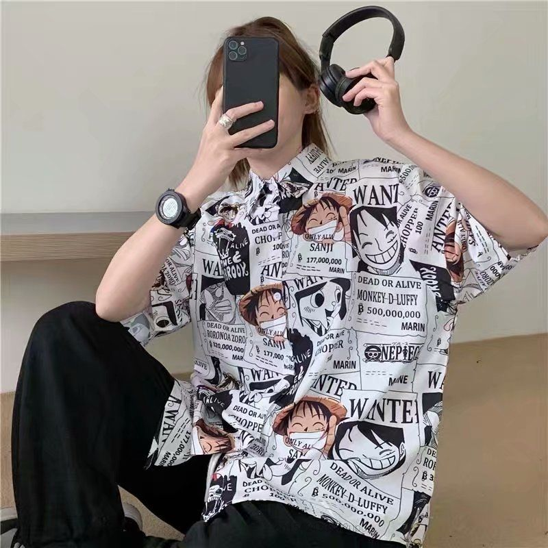 Luffy One Piece Anime Harajuku Casual Shirt