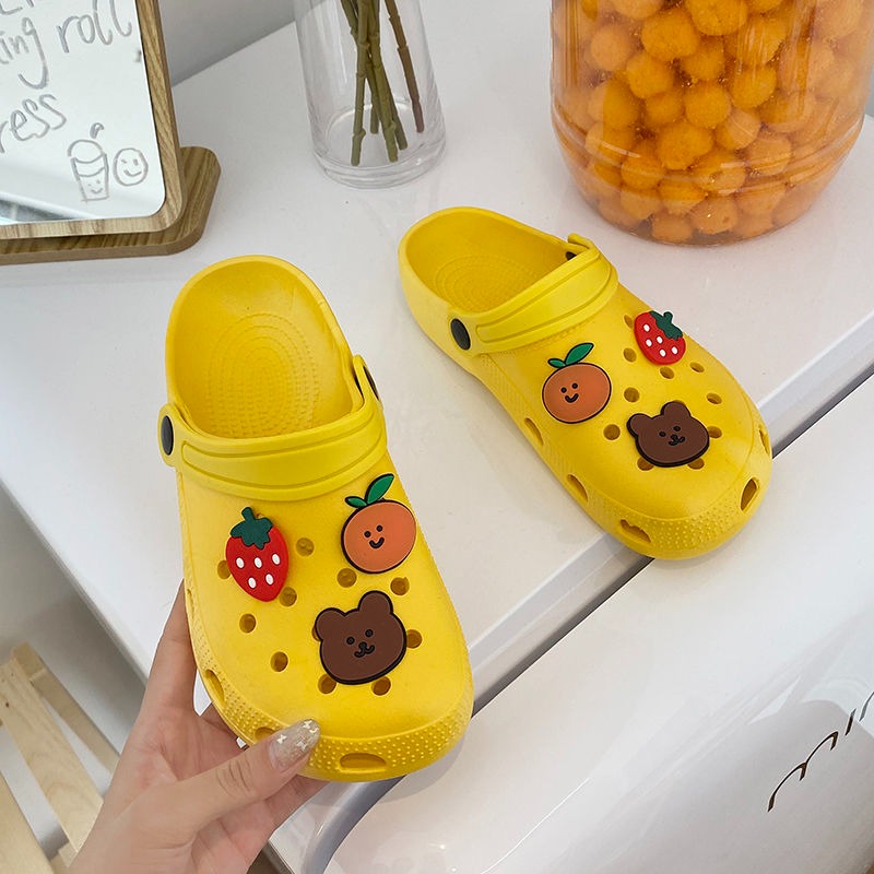 Kawaii Bear & Strawberry Summer Slippers - Non-Slip Comfort Slides