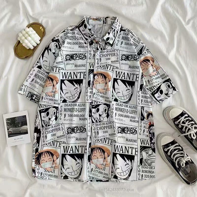 Luffy One Piece Anime Harajuku Casual Shirt