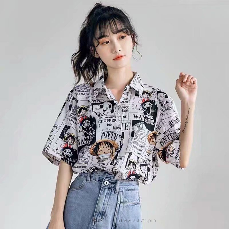Luffy One Piece Anime Harajuku Casual Shirt